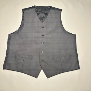 Rod Lavi Gray Plaid Men's Suit Vest